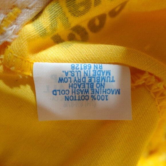 Vintage New York City Marathon Short Brim Hat Yellow 1990 John Hancock NEW - Picture 6 of 6